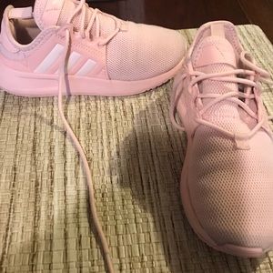 Pink adidas sneakers